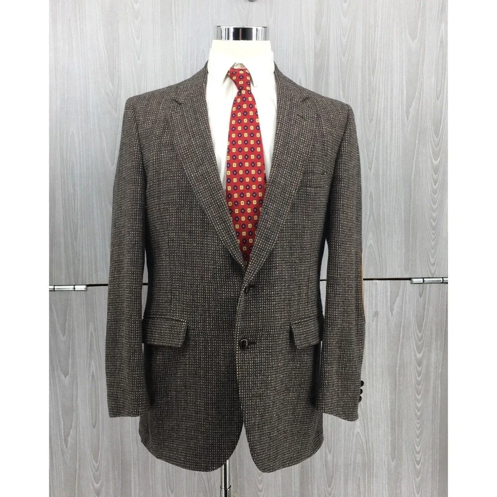 Stafford Men's 100% Wool Blazer 2 Button Sport Coat Size: 43R